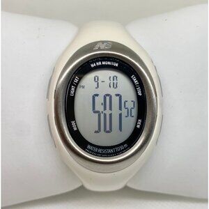 New Balance N4 Heart Rate Digital Sports Watch White tone 35mm 50MWR